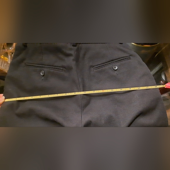 D&G Dolce & Gabbana Black Leather Trim Riding Pants size 42, waist 14" hips 18" - Picture 16 of 16